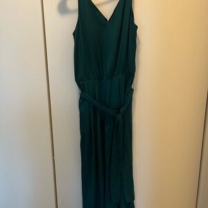 Elegant Green Sleeveless Jumpsuit